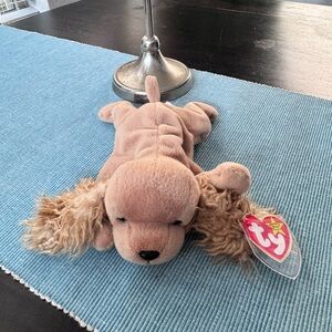 Ty Beanie Baby plush toy named Spunky the Cocker Spaniel